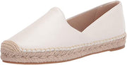 Sam Edelman Kesia Bright White Slip On Round Toe Espadrille Flat Loafers