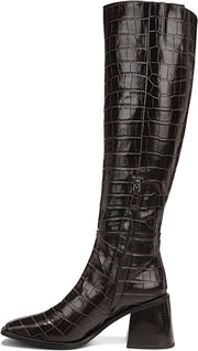 Sam Edelman Wade Stacked Heel Pointed Toe Wide Calf Knee High Fashion Boots