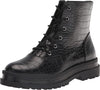 Jessica Simpson Enita Lace-Up Lug Sole Round-toe Platform Combat Boots Black