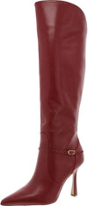 Sam Edelman Elia Cabernet Red Pointed Toe Stiletto Heeled Over The Knee Boots