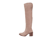 Lucky Women's Lk-Ratann Riding Boot, Brindle Taupe Suede Over Knee Riding Boots