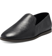 Lucky Brand Brazio Black Leather Slip-On Loafer Flat Smoking Slipper Dress Shoes