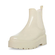 Steve Madden Sahara Bone Waterproof Pull On Round Toe Heel Rain Boots Snow Boots