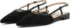 Sam Edelman Cohen Black Suede Pointed Toe Ankle Strap Fashion Flats Shoes