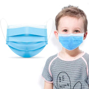 Kids Face Mask Disposable 50Pcs 3 Ply Breathable Children Protective Mask