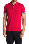 Roberto Cavalli Logo Trimmed Short Sleeve Polo Shirt ROSSO FST644A#20902000