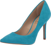 Sam Edelman Hazel Milos Blue Stiletto Heeled Pointed Toe Slip On Fashion Pumps