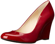 Jessica Simpson Cash Wedge Pump Lipstick Red Patent Low Heel Pump