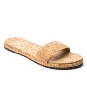 Jane and the Shoe Jill Slide Cork Open Toe Flat Sandals Mule Slip On