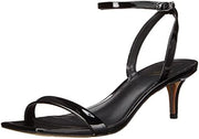 Sam Edelman Rayelle Black Patent Ankle Strap Open Toe Kitten Heel Dress Sandals