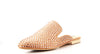 Cape Robbin Pixie-2 Nude Pointed Toe Slip On Slide Mules Rhinestone Bling Flats