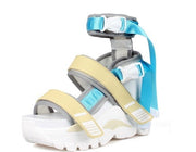 Anthony Wang Oval-05 Platform Wedge Fashion Open Toe Sneaker Sandals Beige