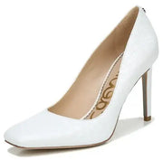 Sam Edelman Beth Bright White Stiletto Heel Pointed Toe Slip On Fashion Pumps