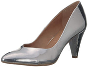 LFL Lust For Life Women's LL-MOXXIE Pump Pointed Toe Silver Patent Dress Pumps
