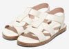 Cole Haan Cloudfeel Fisherman Egret Jericho Leather Open Toe Flats Sandals