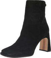 Sam Edelman Irie Black Suede Squared Toe Block Heeled Fashion Ankle Booties