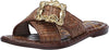 Sam Edelman Gracyn Cuoio Weave Slip On Open Toe Buckle Detailed Slides Sandals
