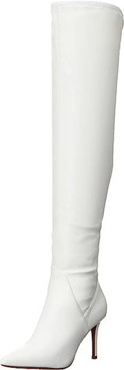 Jessica Simpson Over the Knee Boot Abrine White Side Pointed Toe Tall Boots