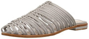 Cecelia New York Gloria Clay Fashion Flat Caged Leather Slip On Peep Toe Sandals