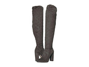 Jessica Simpson Bressy Gray Studded Over The Knee Block Heel Tall Boots