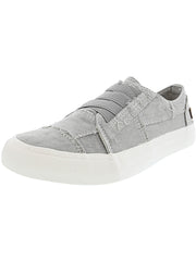 Blowfish Marley Sweet Gray Washed Canvas Slip On Comfortable Fashion Sneakers