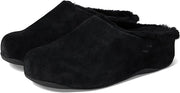 FitFlop Shuv All Black Slip On Rounded Toe Slip Resistant Comfortable Slippers