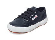 Superga 2790 NAPPALEAJ Classic Lace-Up Low Top Sneaker NAVY LEATH