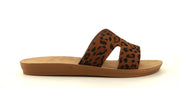 Cape Robbin Everyday Leopard Greece Modern Cutout Cultured Slip-on Slide Sandals