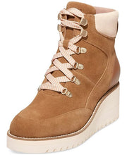 Cole Haan Zerogrand City Wedge Hiker Golden Toffee/Angora Waterproof Ankle Boots