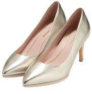 Cole Haan Grand Ambition Soft Gold Leather Pointed Toe Stiletto Heeled Pumps