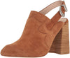 Shellys London Donna Tan Suede Pointed Toe Slingback Mule High Heel Pump Booties