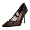 Sam Edelman Women's Hazel French Burgundy Glitz Fashion Slip On Pointed Toe Pumps 7.5