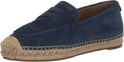 Sam Edelman Kai Hudson Blue Slip On Rounded Toe Cork Detailed Espadrille Loafers