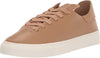Sam Edelman Poppy Camel Leather Lace-Up Chunky Platform Low Top Flats Sneakers
