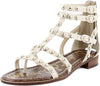 Sam Edelman Estella Sandshell Open Toe Studded Gladiator Thong Flat Sandals
