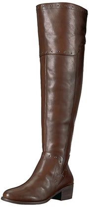 Vince Camuto Bestan Carob Over The Knee Boot Riding Embellished Wide Calf Boots