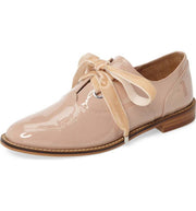 Shellys London Frankie Nude Patent Timeless Structured Oxford Lace Up Shoes