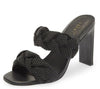 Cecelia New York Vixon Black Womens Sandals Beads Mule Braided Vamp Straps Slide