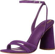 Sam Edelman Kia Royal Orchid Squared Open Toe Ankle Strap Block Heeled Sandals