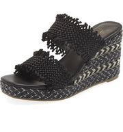 Cecelia New York Lady Zara Platform Sandals Slip On Open Toe Heel Wedge Sandals