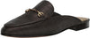Sam Edelman Linnie Pinto Brown Slip On Rounded Toe Chain Detailed Fashion Mules