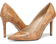 Sam Edelman Hazel Natural/Animal Print Stiletto Heeled Pointed Toe Slip On Pumps