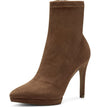 Jessica Simpson Valyn Tobacco High Stiletto Heel Pointed Toe Platform Booties