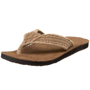 Sanuk Fraid Not Khaki Open Rounded Toe Comfortable Slip On Flip-Flop Sandals