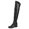 Charles David Reason Black Vegan Leather 50/50 Fitted Over The knee Riding Boots