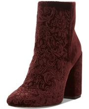 Jessica Simpson Wovella Rouge Embroidered Block-Heel Ankle Boots