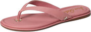 Sam Edelman Remi Pink Lily Open Toe Thonk Flat Slides Beach Flip Flops Sandals