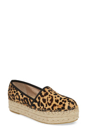 Steve Madden Alexia leopard Espadrille Wedge Slip On Flat Wedge Platform