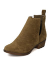 Breckelles Austin-14 Olive Womens Dress Vegan Suede Cut Out Riding Booties