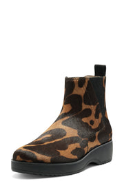 Louise Et Cie Zareb3 Genuine Calf Hair Platform NATURAL Multi Leopard Ankle Boot